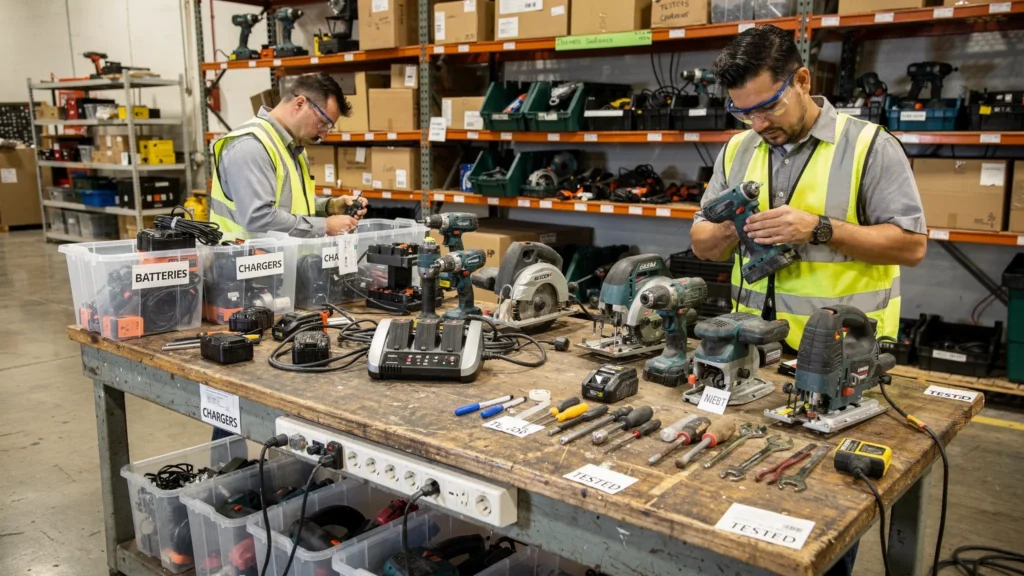 Tool Pallet Liquidation: Testing, Grading, and Quick Pricing