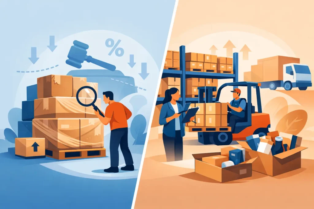 Liquidation Pallets vs Wholesale Lots