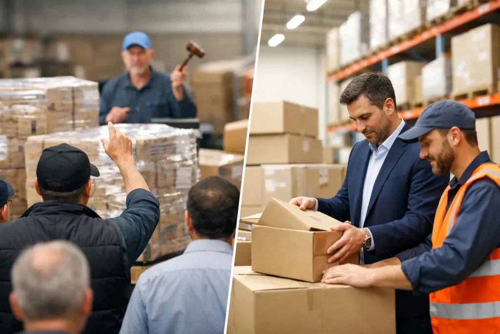 Pallet Auctions Versus Direct Wholesalers